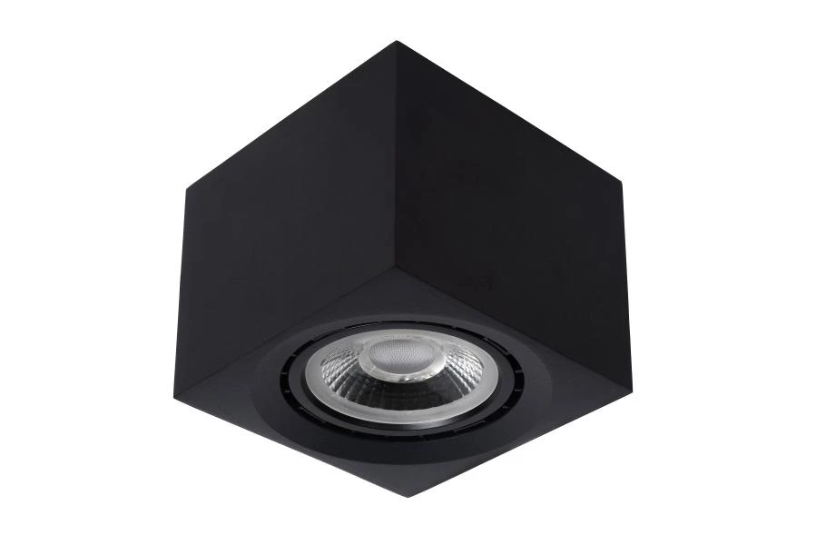 Lucide FEDLER - Spot plafond - LED Dim to warm - GU10 - 1x12W 2200K/3000K - Noir - éteint
